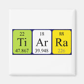 Tiarra Periodenmagnet Magnet (Vorne)