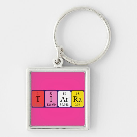 Tiarra Periodenschlüsselring Schlüsselanhänger (Vorne)