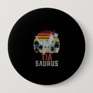 Tiasaurus T Rex Dinosaur Familie Matching Button