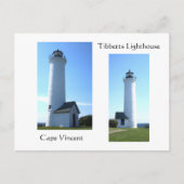 Tibbetts Leuchtturm Postkarte (Vorderseite)