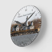 Tibbetts Point Lighthouse clock Runde Wanduhr (Winkel)