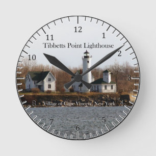 Tibbetts Point Lighthouse clock Runde Wanduhr
