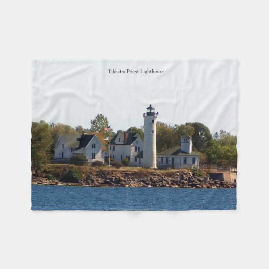 Tibbetts Point Lighthouse Fleece Decke (Vorderseite (Horizontal))