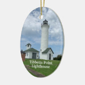 Tibbetts Point Lighthouse Keramik Ornament (Links)