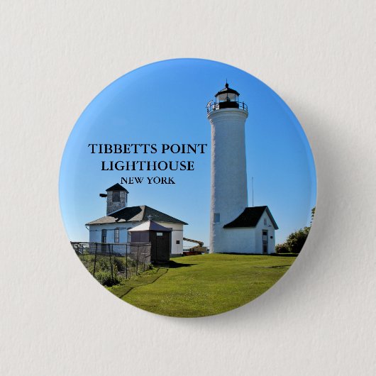 Tibbetts Point Lighthouse, New York Button (Vorderseite)