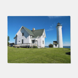 Tibbetts Point Lighthouse, New York Door Mat Fußmatte