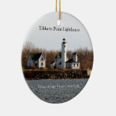 Tibbetts Point Lighthouse-Ornament Keramik Ornament (Rechts)