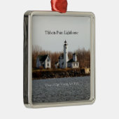 Tibbetts Point Lighthouse-Ornament Ornament Aus Metall (Rechts)