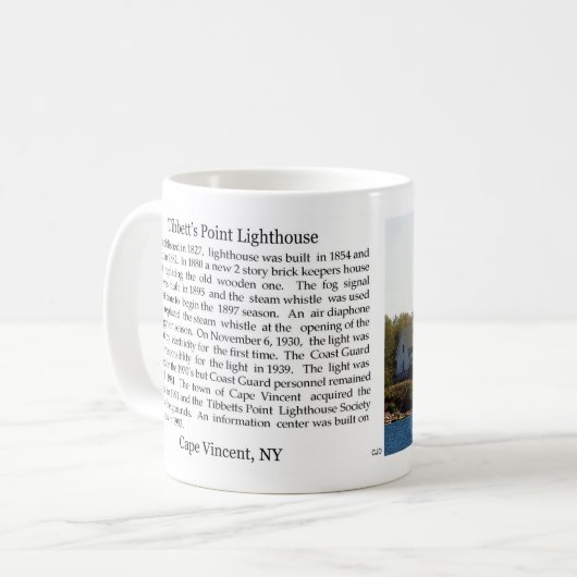 Tibbetts Point Lighthouse Tasse (Vorderseite Links)