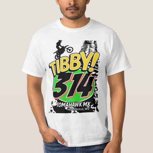 Tibby 314 Motocross MX-Schmutz-Fahrrad-laufende T-Shirt (Vorderseite)