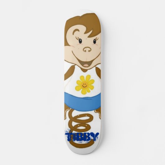 Tibby Blau Skateboard (Vorderseite)