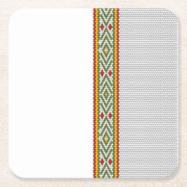 Tibeb Rechteckiger Pappuntersetzer