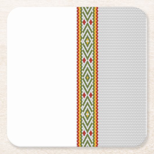 Tibeb Rechteckiger Pappuntersetzer (Vorderseite)