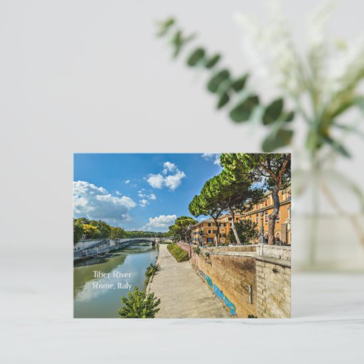 Tiber River, Rom, Italien Postkarte (Stehend Vorderseite)