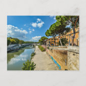 Tiber River, Rom, Italien Postkarte (Vorderseite)
