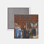 Tiberius B Viii f.58 Coronation of King Charles Magnet (Vorderseite/Rückseite)