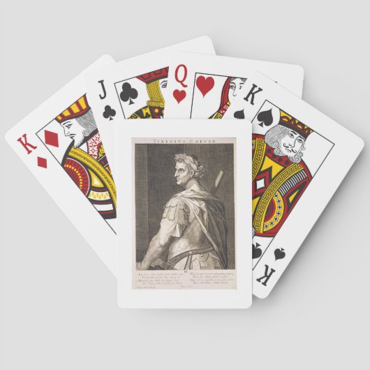 Tiberius Caesar (10 v. Chr. - 54 n. Chr.) Kaiser v Spielkarten (Rückseite)