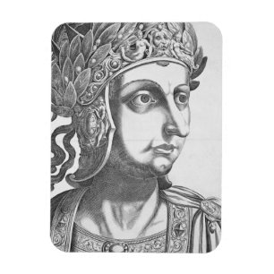 Tiberius Caesar (42 BC-37 ANZEIGE), 1596 (Stich) Magnet