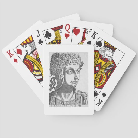 Tiberius Caesar (42 v. Chr.-37 n. Chr.), 1596 (Gra Spielkarten (Rückseite)