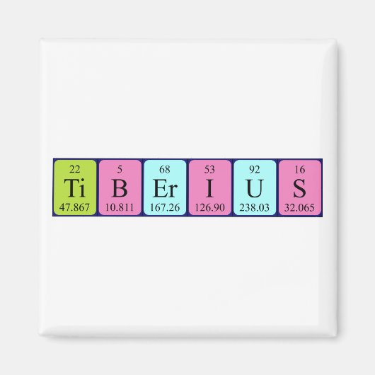 Tiberius Periodenmagnet Magnet (Vorne)
