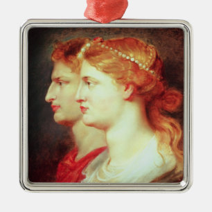 Tiberius und Agrippina, c.1614 Silbernes Ornament