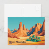Tibesti-Gebirge Tschad Postkarte (Vorne/Hinten)