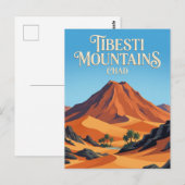 Tibesti-Gebirge Tschad Postkarte (Vorne/Hinten)