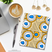 Tibet abstraktes Muster erdung Hintergrund Blau Notizblock