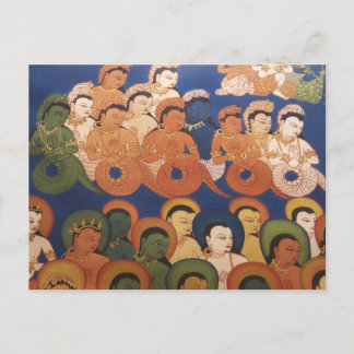 Tibet aus dem 11. Jahrhundert in Nagas und Devas Postkarte
