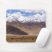 Tibet - Berglandschaft mit Yaks Mousepad (Mit Mouse)