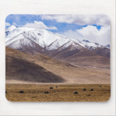 Tibet - Berglandschaft mit Yaks Mousepad (Vorne)