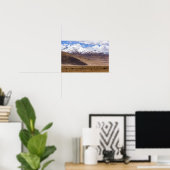 Tibet - Berglandschaft mit Yaks Poster (Heimbüro)
