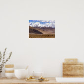 Tibet - Berglandschaft mit Yaks Poster (Küche)