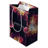 Tibet-Blume | Custom Gift Bag Mittlere Geschenktüte (Rückseite Schrägansicht)
