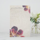 Tibet-Blume | personalisiertes Schreibpapier Briefpapier (Stehend Vorderseite)