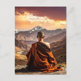 TIbet - Buddhism - Meditation Postkarte