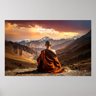 Tibet - Buddhismus - Meditation Poster