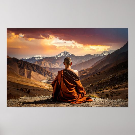 Tibet - Buddhismus - Meditation Poster (Vorne)