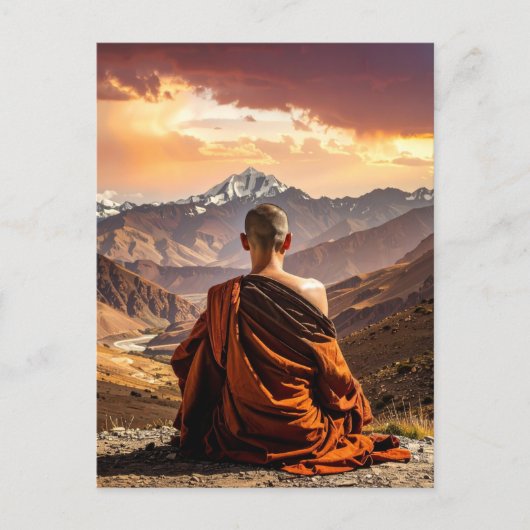 Tibet - Buddhismus - Meditation Postkarte (Vorderseite)