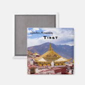 Tibet - Buddhistisches Kloster Ganden Magnet (Vorderseite/Rückseite)