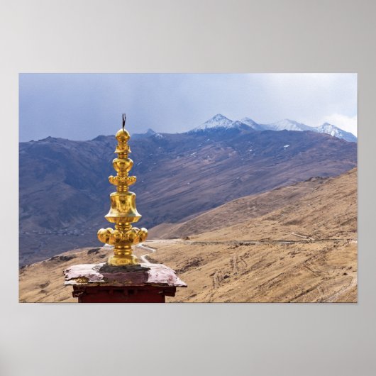 Tibet - Buddhistisches Kloster Ganden Poster (Vorne)