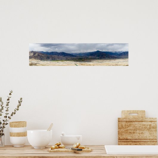 Tibet - Buddhistisches Kloster Ganden Poster (Küche)