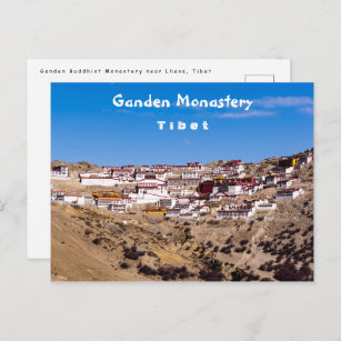 Tibet - Buddhistisches Kloster Ganden Postkarte