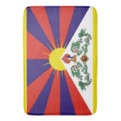 Tibet-Fahne - Snow-Lion-Flagge Badematte (Vorderseite Vertikal)