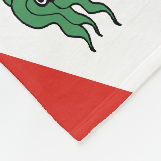 Tibet-Fahne - Snow-Lion-Flagge Fleecedecke (Ecke)