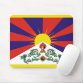 Tibet-Fahne - Snow-Lion-Flagge Mousepad (Mit Mouse)
