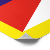 Tibet-Fahne - Snow-Lion-Flagge Poster (Ecke)