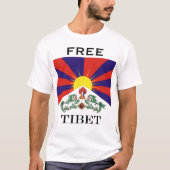 Tibet-Fahne - Snow-Lion-Flagge T-Shirt (Vorderseite)