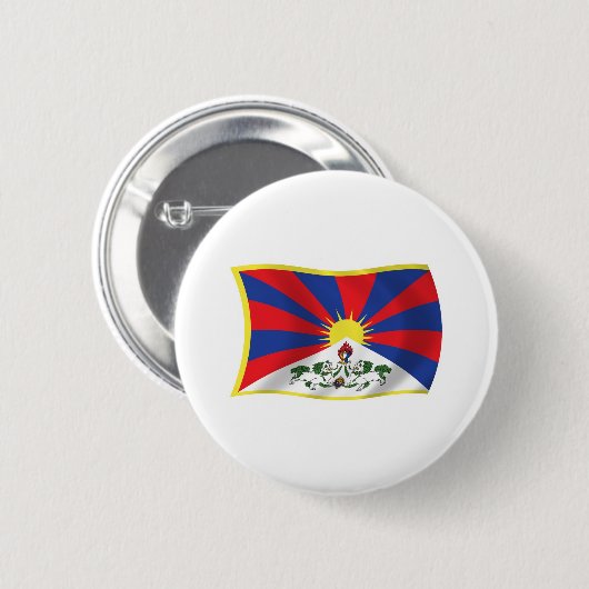 Tibet-Flag Button (Vorne & Hinten)