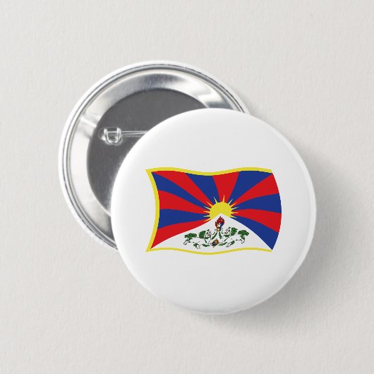 Tibet-Flag Button (Vorne & Hinten)